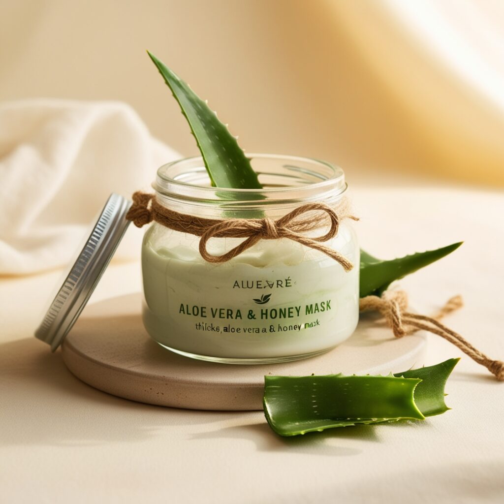 Aloe Vera and Cucumber Mask for Cooling Relief