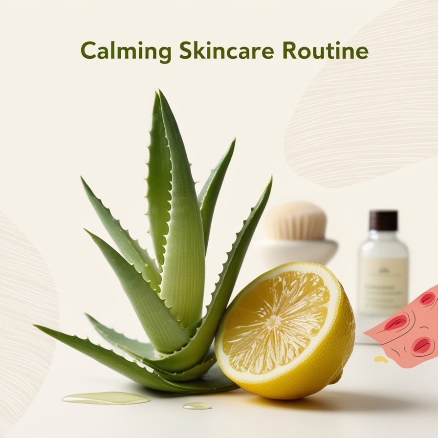 Aloe Vera and Lemon Mask for Acne-Prone Skin